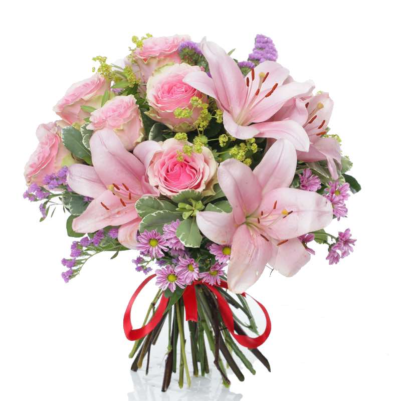 Bouquet nei toni del rosa e viola