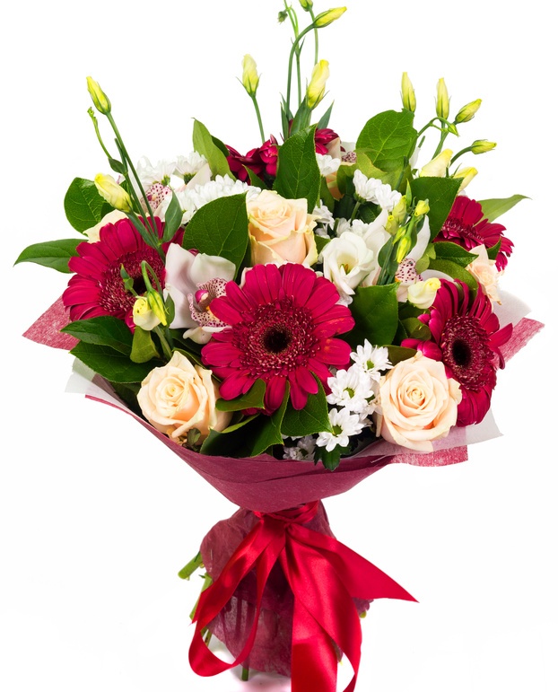 roses gerberas and orchids