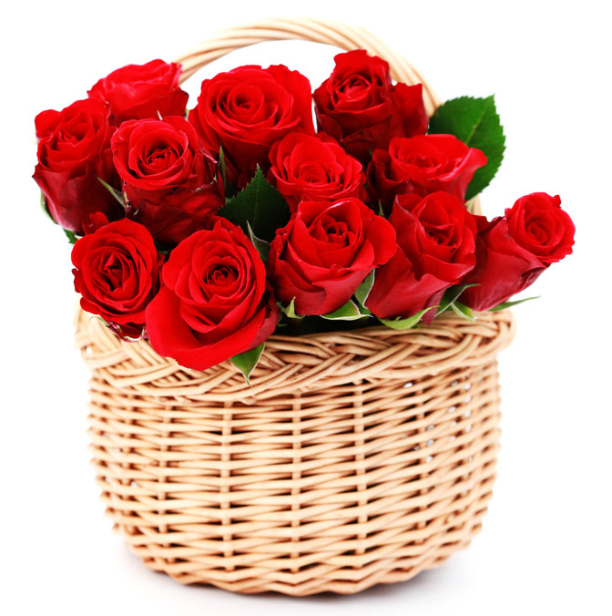 cesto rose rosse 