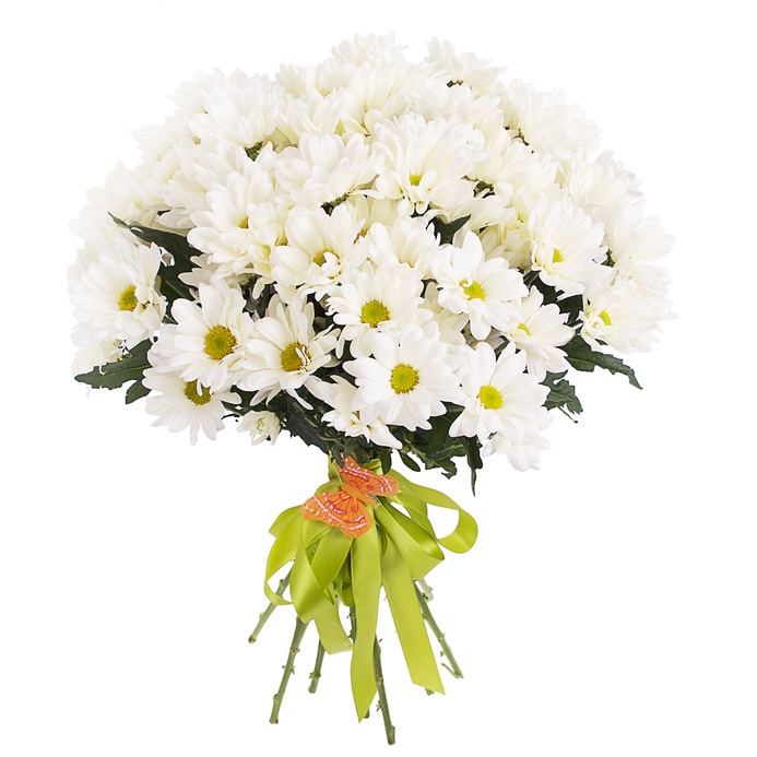 bouquet of white crysanthemus